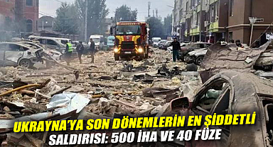Ukrayna'ya Hava Saldırısı: 500 İHA ve 40 Füze ile Vuruldu