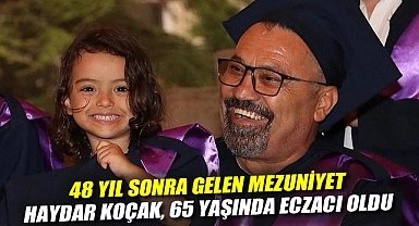 48 Yıl Sonra Gelen Mezuniyet: Haydar Koçak, 65 Yaşında Eczacı Oldu