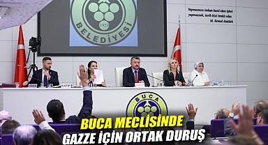 Buca meclisinde Gazze için ortak duruş