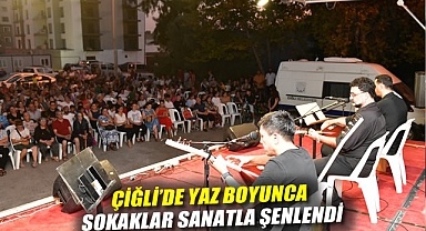 Çiğli'de yaz boyunca sokaklar sanatla şenlendi