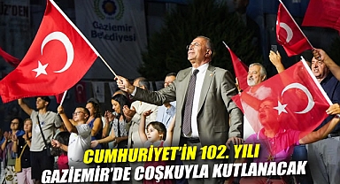 Cumhuriyet'in 102. yılı Gaziemir'de coşkuyla kutlanacak