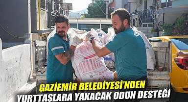 Gaziemir Belediyesi'nden yurttaşlara yakacak odun desteği