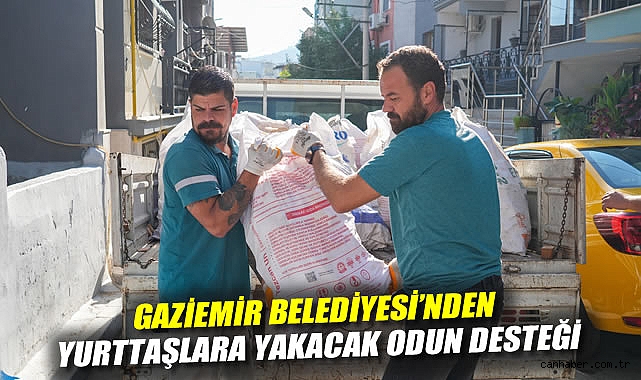 Gaziemir Belediyesi'nden yurttaşlara yakacak odun desteği