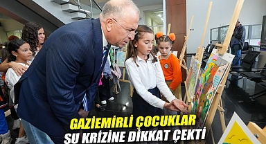 Gaziemirli çocuklar su krizine dikkat çekti