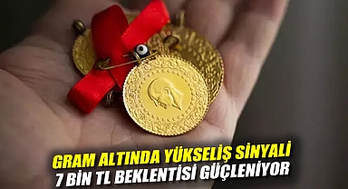 Gram altında yükseliş sinyali: 7 bin TL beklentisi güçleniyor