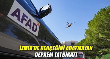 İzmir'de Gerçeğini Aratmayan Deprem Tatbikatı: 6.6 Büyüklüğünde Deprem Senaryosu Canlandırıldı