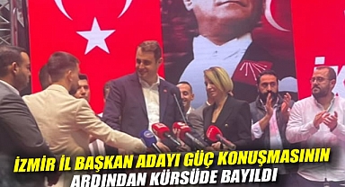İzmir İl Başkan adayı Güç konuşmasının ardından kürsüde bayıldı