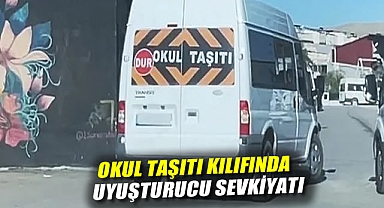 Okul taşıtı kılıfında uyuşturucu sevkiyatı