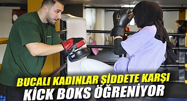 Bucalı Kadınlar Şiddete Karşı Kick Boks Öğreniyor