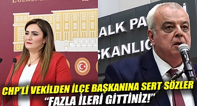 CHP'li vekilden o ilçe başkanına sert sözler: 