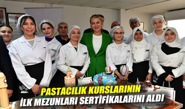 Çiğli'de İstihdama Tatlı Dokunuş: Pastacılık Kurslarının İlk Mezunları Sertifikalarını Aldı