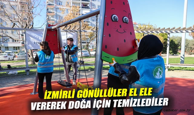 İzmirli gönüllüler el ele vererek doğa için temizlediler