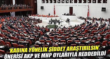 'Kadına yönelik şiddet araştırılsın' önerisi AKP ve MHP oylarıyla reddedildi
