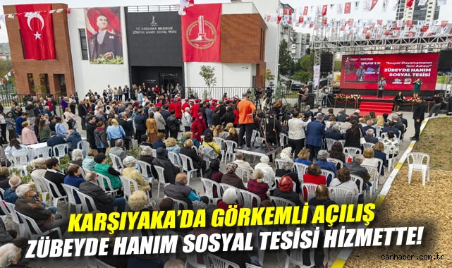 Karşıyaka'da görkemli açılış: Zübeyde Hanım Sosyal Tesisi hizmette!