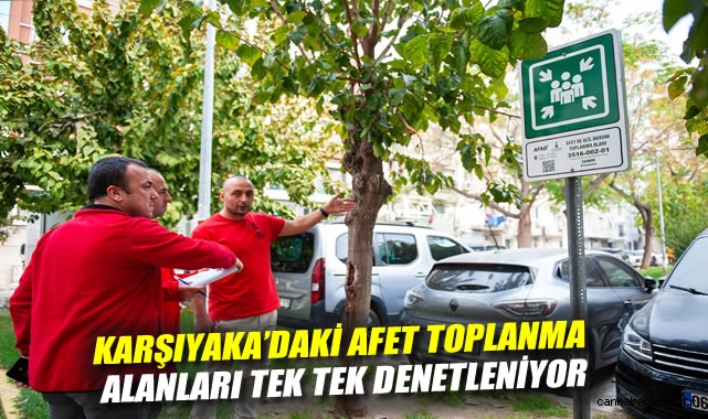Karşıyaka'daki afet toplanma alanları tek tek denetleniyor