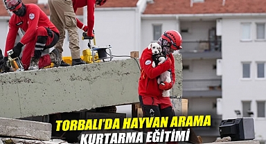 Torbalı'da Hayvan Arama Kurtarma Eğitimi
