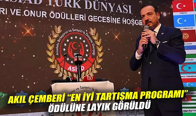 Akıl Çemberi, “En İyi Tartışma Programı” ödülüne layık görüldü.