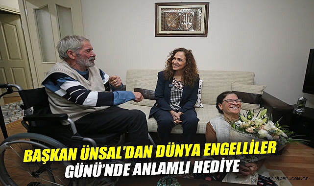Başkan Ünsal'dan Dünya Engelliler Günü'nde anlamlı hediye