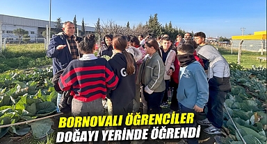 Bornovalı öğrenciler doğayı yerinde öğrendi
