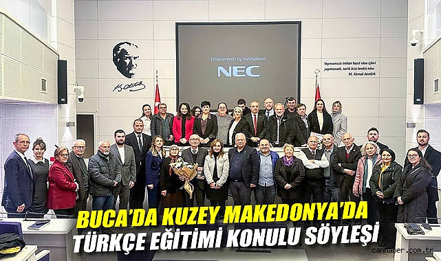 Buca'da Kuzey Makedonya'da Türkçe Eğitimi konulu söyleşi