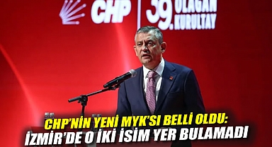 CHP’nin yeni MYK’sı belli oldu: İzmir'de O İki İsim Yer Bulamadı