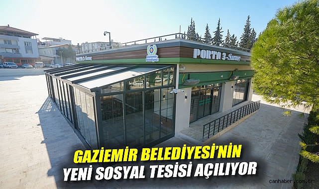 Gaziemir Belediyesi'nin yeni sosyal tesisi açılıyor