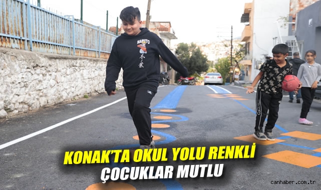 Konak'ta okul yolu renkli, çocuklar mutlu