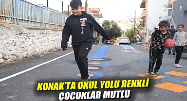 Konak'ta okul yolu renkli, çocuklar mutlu