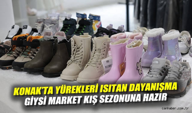Konak'ta yürekleri ısıtan dayanışma: Giysi Market kış sezonuna hazır