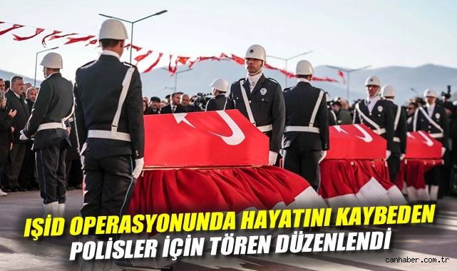 Yalova'daki IŞİD operasyonunda hayatını kaybeden polisler için tören düzenlendi