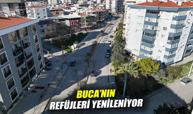 Buca'nın refüjleri yenileniyor