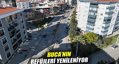 Buca'nın refüjleri yenileniyor
