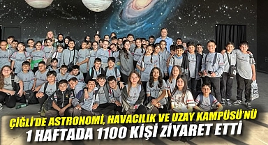Çiğli’de Astronomi, Havacılık ve Uzay Kampüsü’nü 1 Haftada 1.100 Kişi Ziyaret Etti