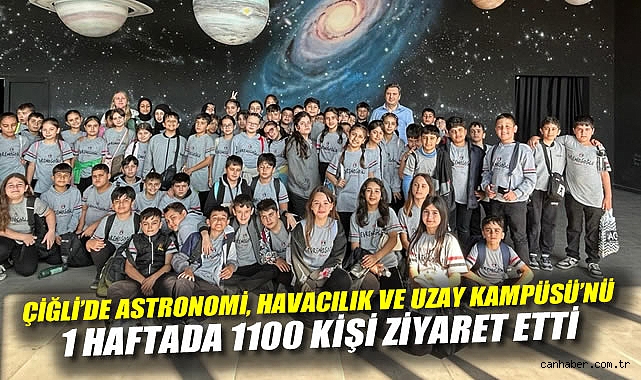 Çiğli’de Astronomi, Havacılık ve Uzay Kampüsü’nü 1 Haftada 1.100 Kişi Ziyaret Etti