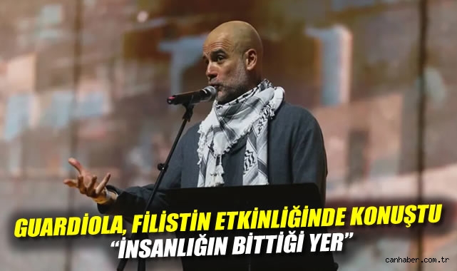 Guardiola, Filistin etkinliğinde konuştu: