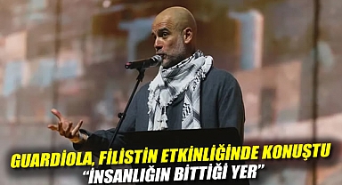 Guardiola, Filistin etkinliğinde konuştu: