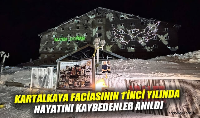 Kartalkaya faciasının 1'inci yılında hayatını kaybedenler anıldı