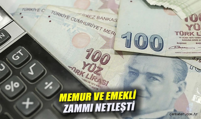 Memur ve emekli zammı netleşti