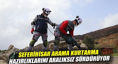 Seferihisar Arama Kurtarma hazırlıklarını aralıksız sürdürüyor