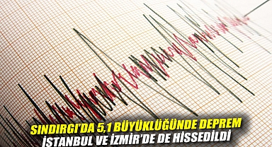 Sındırgı'da 5,1 büyüklüğünde deprem: İstanbul ve İzmir'de de hissedildi