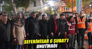 04.17'de duran saat, Seferihisar 6 Şubat'ı unutmadı