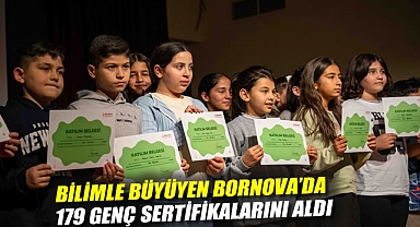 Bilimle büyüyen Bornova'da 179 genç sertifikalarını aldı