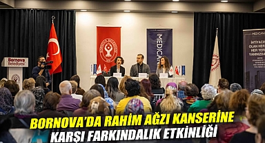 Bornova'da rahim ağzı kanserine karşı farkındalık etkinliği