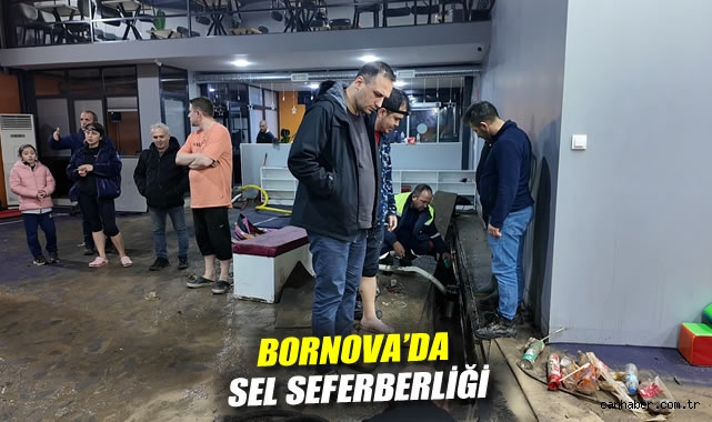 Bornova'da sel seferberliği