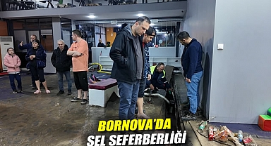 Bornova'da sel seferberliği