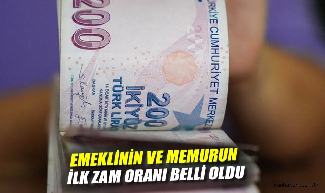 Emeklinin ve memurun ilk zam oranı belli oldu