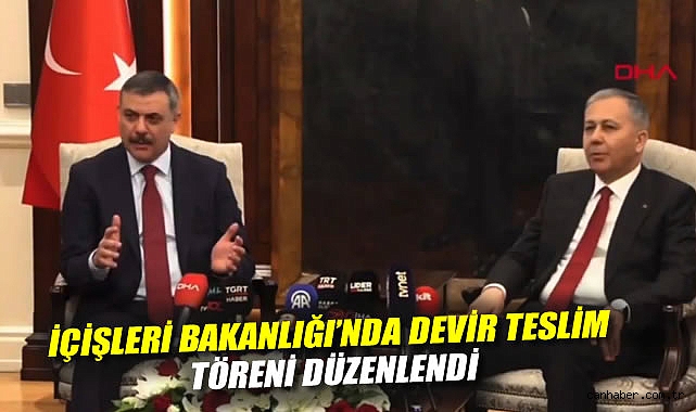 İçişleri Bakanlığı'nda devir teslim töreni düzenlendi