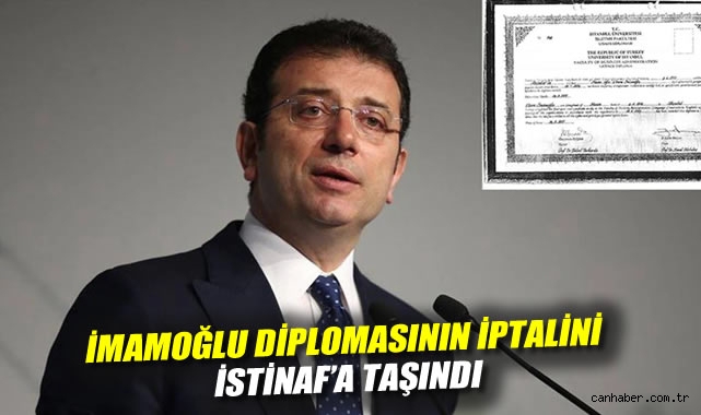 İmamoğlu diplomasının iptalini İstinaf'a taşındı