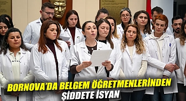 Bornova'da BELGEM Öğretmenlerinden Şiddete İsyan: