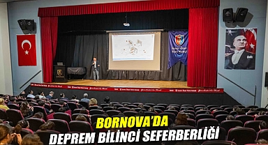 Bornova'da deprem bilinci seferberliği
